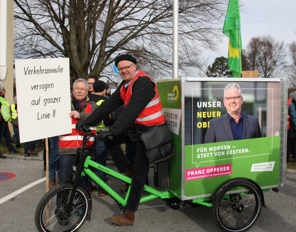 Die Grünen unterstützen die Bürgerinitiative auf ganzer Linie, und OB-Kandidat Franz Operer lässt es