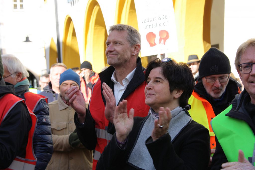 Rainer Auer (parteiübergreifender Landratskandidat) und Maria Noichl (EP-Abgeordnete SPD) unterstütz